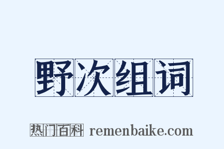 野次组词是什么意思的图片